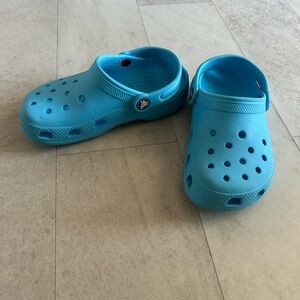 Blue Crocs Size J2